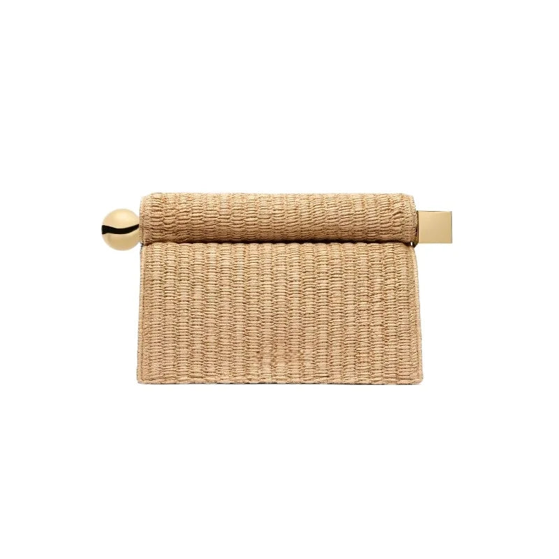 A New Luxury, Fashionable and Niche Rolled-up Clutch Bag for Women, A Versatile Folding Chain Single-shoulder Crossbody Bag