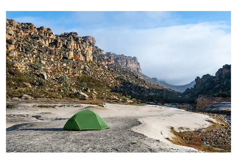 Naturehike Mongar 2 Person Tent 20D Nylon 210T Waterproof Ultralight Camping Hiking Tent with Mat Backpacking Travel Tent