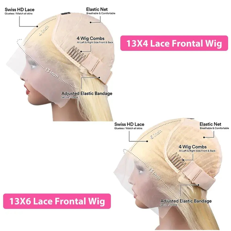 613 13x6 Lace Front Wig Human Hair 30 Inch HD Lace Frontal Wig Blonde Body Wave Lace Front Wigs Human Hair Pre Plucked Baby Hair
