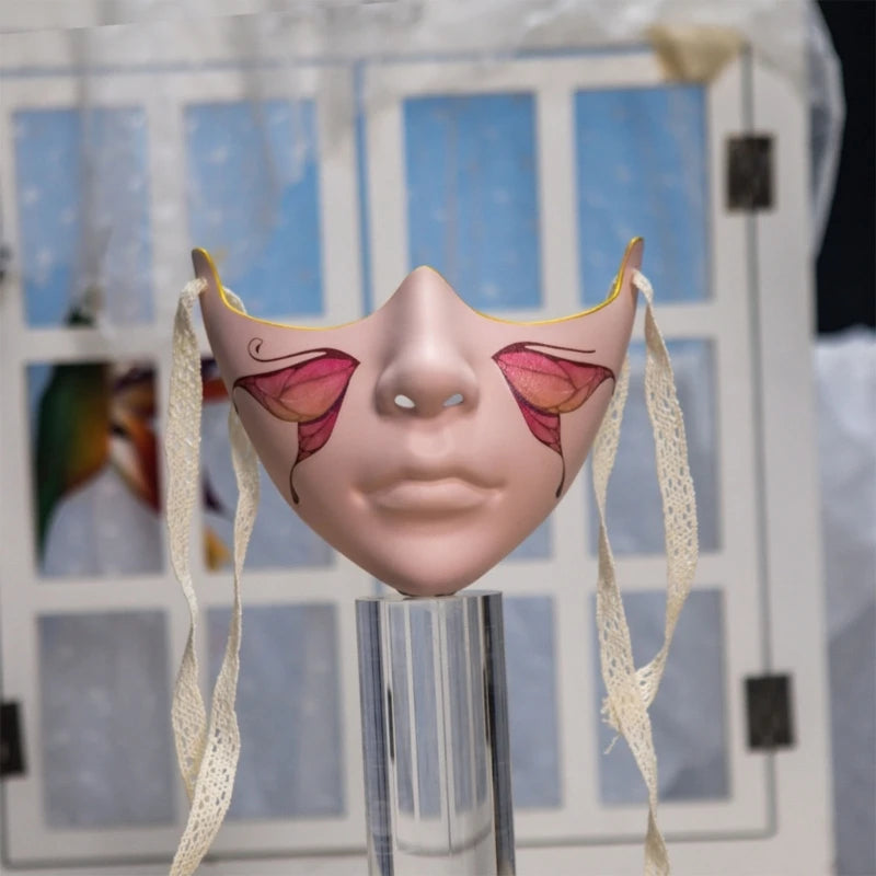 Unisex Masquerade Mask Beauty Mask Cosplay Mask Mechanical Half Face Mask for Carnival Halloween Dress up Party Mask