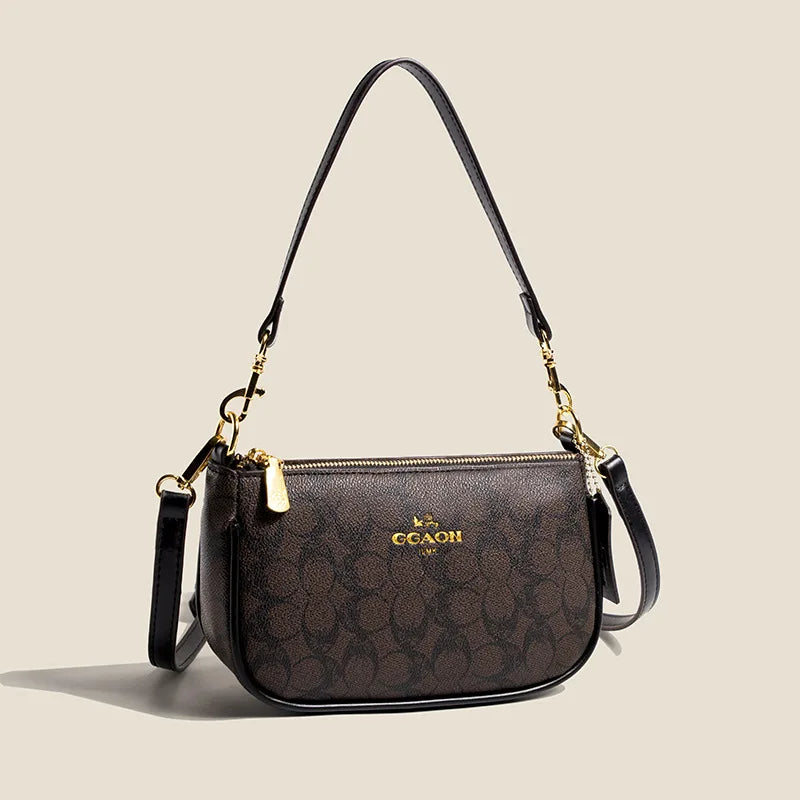 Classic Vintage Ladies Crossbody Handbag High-End Women's Underarm Shoulder Bag Elegant Designer Leather Messenger Bag For Women