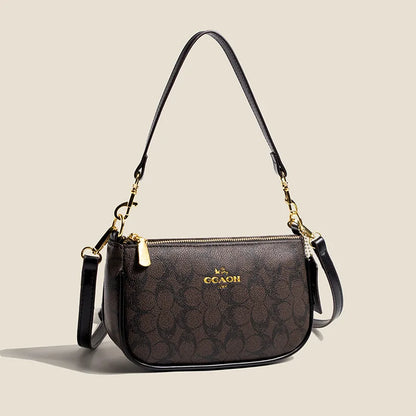 Classic Vintage Ladies Crossbody Handbag High-End Women's Underarm Shoulder Bag Elegant Designer Leather Messenger Bag For Women