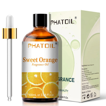 PHATOIL 100ML Coconut Peach Blueberry Mango Fragrance Oil Apple Banana Grape Lemon Aroma Oil for Oil Diffuser Soap Candle Making
