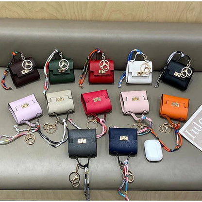 Mini Bag Pendant Small Keychain Case Bag Hanging Accessory Cute Earphone Storage Bag Pendant Keychain Bag Pendant Decoration