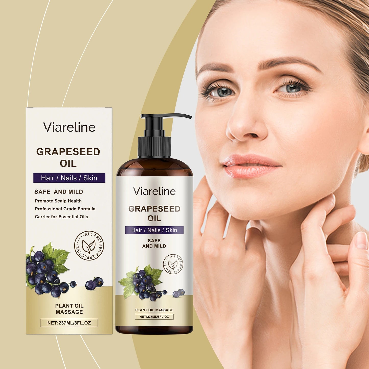 Multi-Purpose Care Oil, Hydrating Body & Hair Treatment, Nourishing Non-Greasy Formula