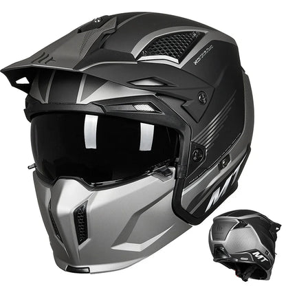 MT New Full Face Helmet Motorcycle Helmets Modular High Quality DOT ECE Approved Personality Off Road Moto Helmets Fashion