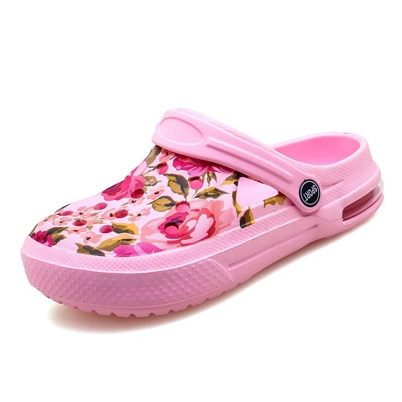 Women's Ethnic Shoes Clogs Soft Sole Two-way Wear for Beach Mules and Pool Women Garden Slides Indoor Nursing Clogs Sandals