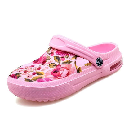 Women's Ethnic Shoes Clogs Soft Sole Two-way Wear for Beach Mules and Pool Women Garden Slides Indoor Nursing Clogs Sandals