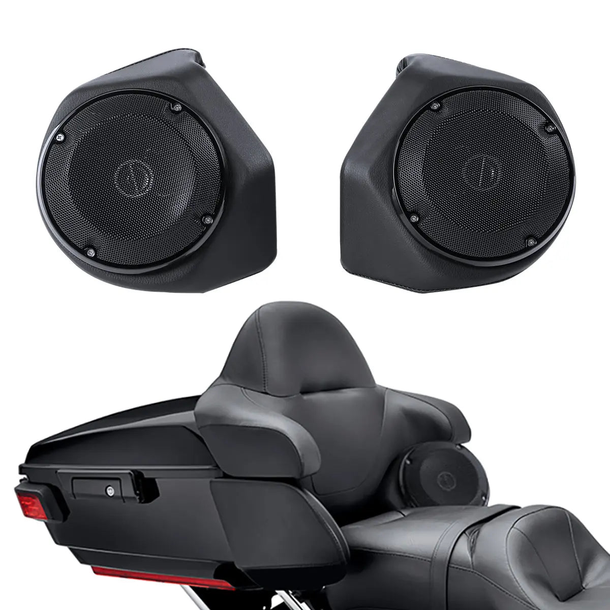 Motorcycle Backrest Pack Rear Speaker For Harley  Electra Glide Road King Ultra Limited 2014-2022 2019
