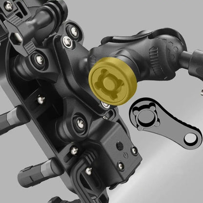 1Pc 360 Rotation Motorcycle Phone Holder Anti Vibration Sunshade Bicycle Phone Mount Anti-Fall Adjustable Bike Cellphone Support