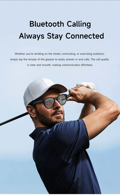 2026 Smart Glasses New Camera Photo Video Record AI Translation Bluetooth Touch Control Music Headphone Waterproof Smart Glasses