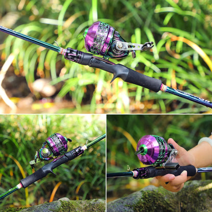 Sougayilang Colorful/Silver Fishing Reel 3.9:1 Gear Ratio&Double Roller Pin Paired with High Quality Ball Bearings Fishing Gear