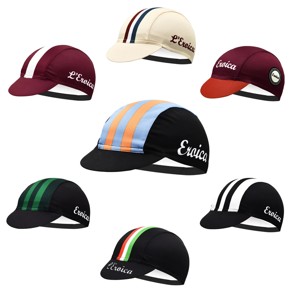 Retro Italy Men's Cycling Cap Bicycle Hat Riding Outdoor Sports Running Fishing Caps