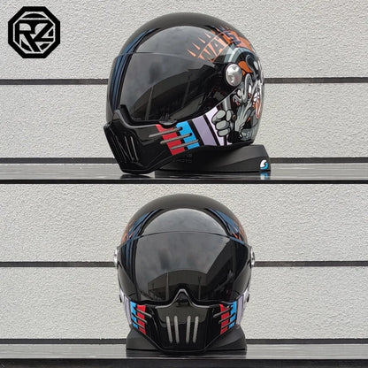 Motorcycle Helmet Full Face casco moto Helmet Vintage Chopper Retro Helmet capacete de motocicleta modular helmet DOT Approval