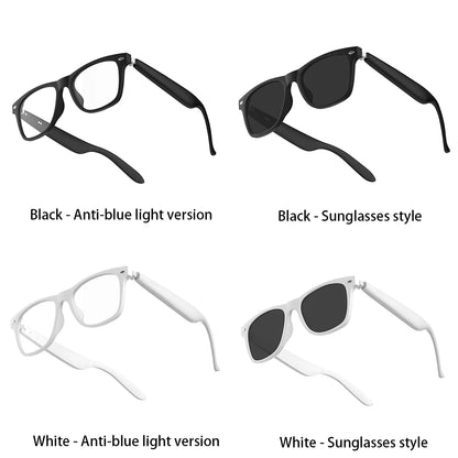 AI Intelligent Translation Glasses Smart Glasses Bluetooth-Compatible Wireless Headset Sunglasses Earphone Glasses for Men Women