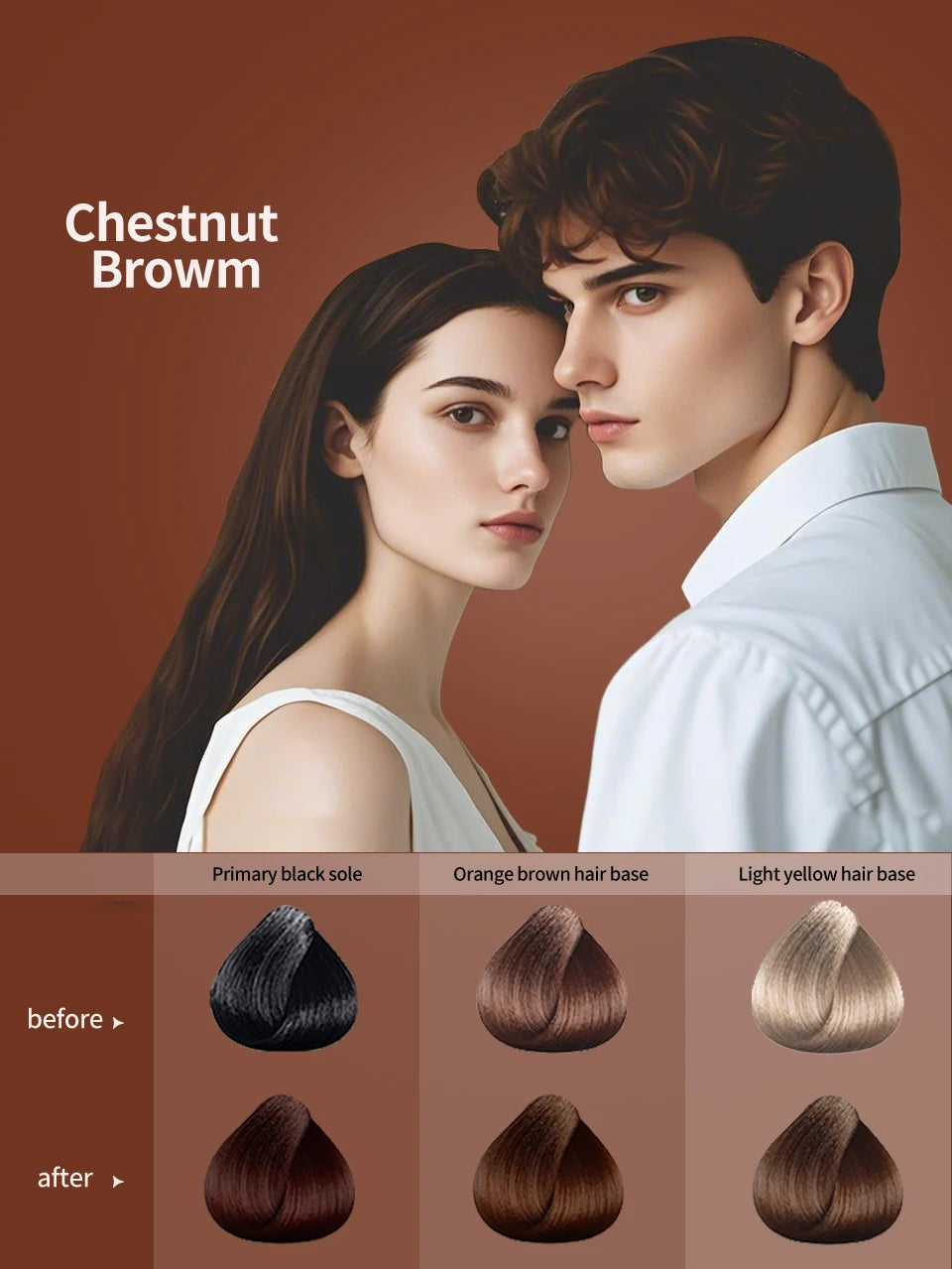 Pure Natural Herbal Black Hair Dye Shampoo for Women&Men 5 In 1 Bubble Plant Hair Color Shampoofor Gray Hair Non-irritating
