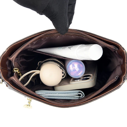 Women's Faux Leather Shoulder Bag Crossbody Purse Handbags Fashion Tote Bags for Ladies Stylish Casual Office School Bag wallet
