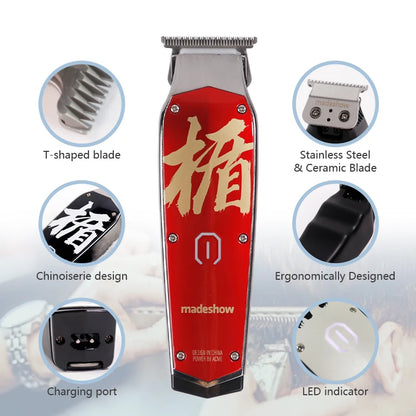 Madeshow M11 Professional Barber Manufacturer Hair Cut Machine Rechargeable Cordless Trimmer Electric Hair Clipper