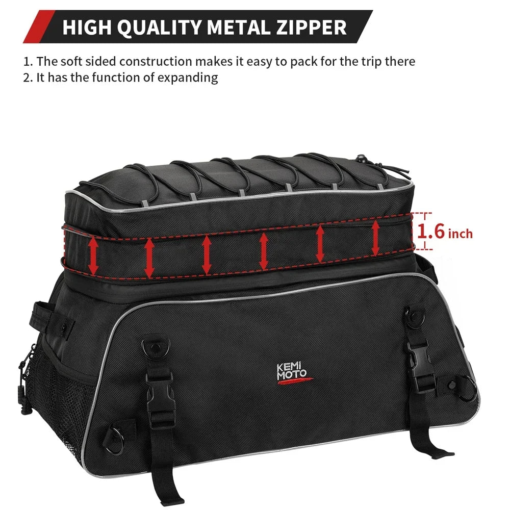 Motorcycle Travel Luggage Tour-Pack Rack Bag Soft Trunk Bag for Touring Road King Street Glide Road Glide Motorcycle Accessories