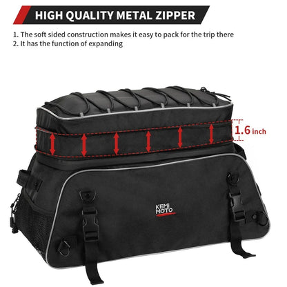 Motorcycle Travel Luggage Tour-Pack Rack Bag Soft Trunk Bag for Touring Road King Street Glide Road Glide Motorcycle Accessories