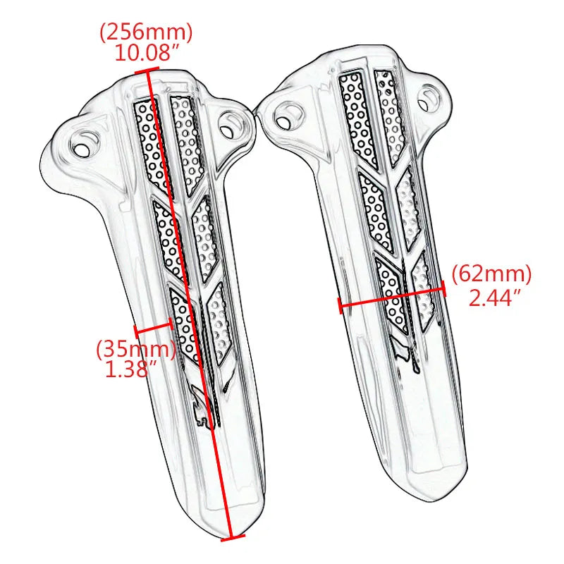 1pair Front Lower Fork Leg Covers For Harley Touring Road King Street Glide Ultra Limited FLHT FLHX FLHR 2014-2022