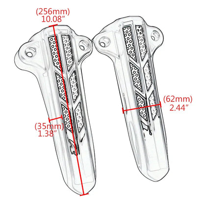 1pair Front Lower Fork Leg Covers For Harley Touring Road King Street Glide Ultra Limited FLHT FLHX FLHR 2014-2022