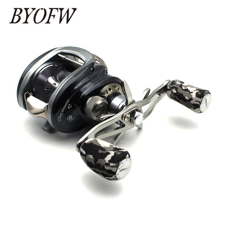BYOFW Gunsmoke Baitcasting Fishing Reel Handle Camouflage Knobs For Abu Garcia Daiwa DIY Tool 4 Stainless Steel Ball  Bearings