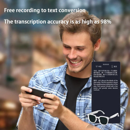 Xiaomi New AI Intelligent Translation Glasses Touchscreen Sunglasses Smart Bluetooth Glasses Listen To Music Voice Call