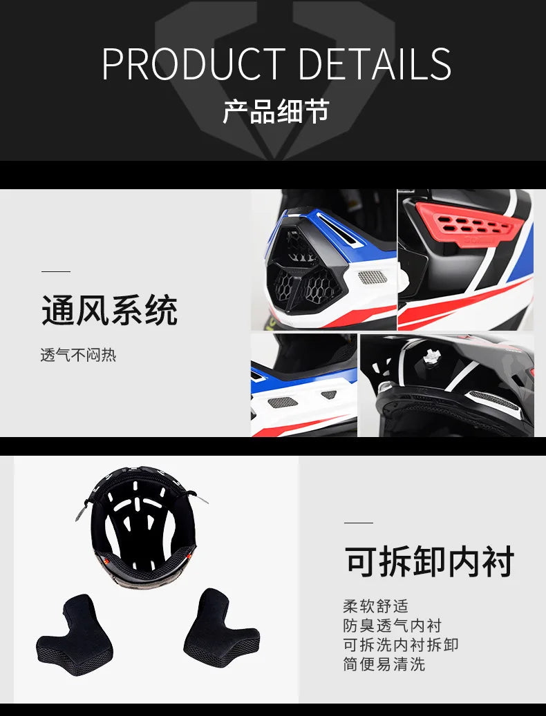 2025 SOMAN Professional Racing Motocross Helmet Off Road Helmet Motorcycle Cartoon Childrenr ATV Motorcycle MTB Helmet