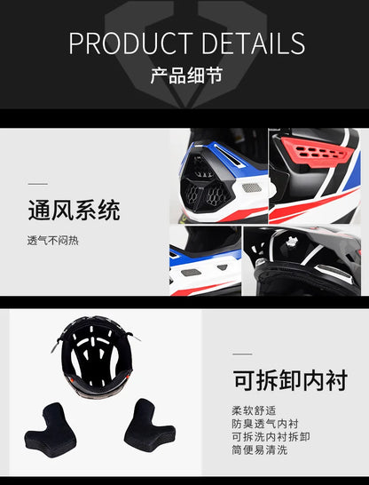 2025 SOMAN Professional Racing Motocross Helmet Off Road Helmet Motorcycle Cartoon Childrenr ATV Motorcycle MTB Helmet