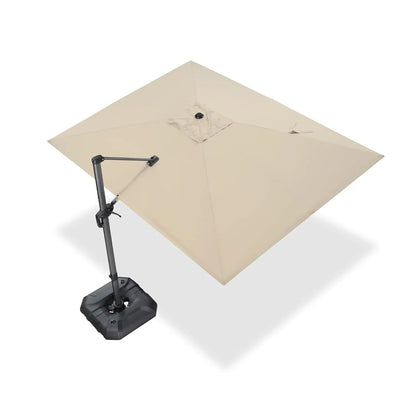9' X 11.5' Patio Umbrella Outdoor Cantilever Rectangle Umbrella Aluminum Offset Umbrella with 360-degree Rotation, Customized