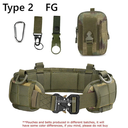 Tactical Padded Belt Airsoft CS Combat Molle Airsoft Belts Duty Paintball Waist Belt War Game Hunting Accessories