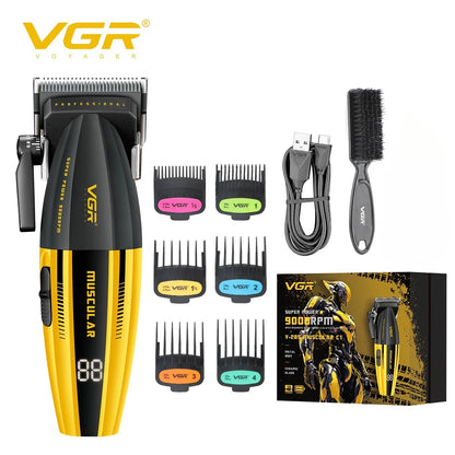 VGR Hair Trimmer Professional Hair Cutting Machine Electric Clippers Cordless Barber Haircut Rechargeable Trimmer for Men V-285