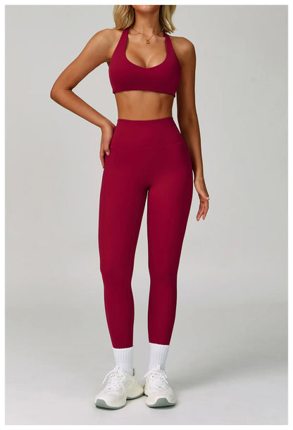 3PCS Yoga Sets Workout Set Women 2 Pieces Gym Suits High Waist Leggings Sport Bra Outfits Long Sleeve Fitness Running Sportswear