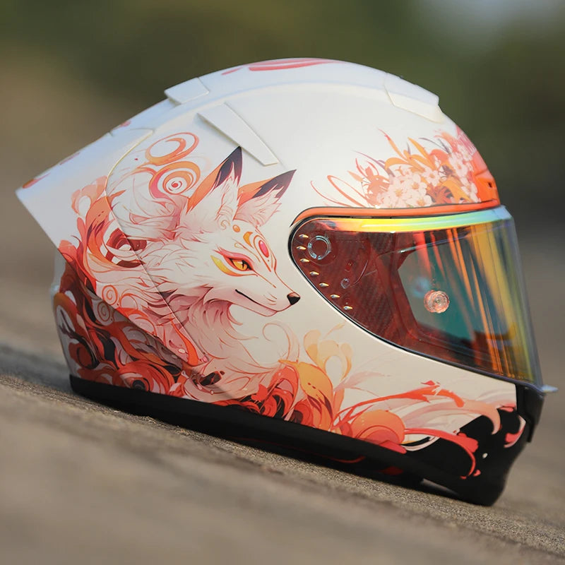 MKAN Full Face Motorcycle helmet Gumiho  helmet Riding Motocross Racing Motobike Helmet
