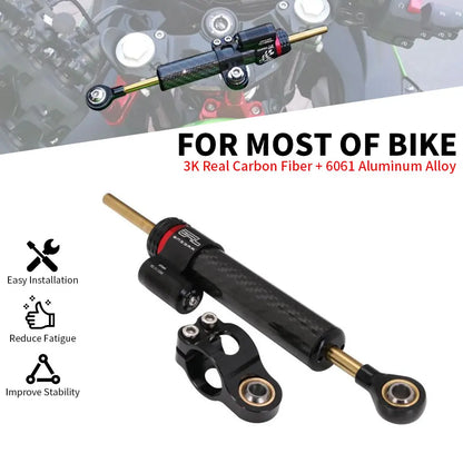 250mm Adjustable Damper Steering Stabilize Motorcycles For YAMAHA MT09 MT07 YZF R1 R6 Z300 Z250 Ninja 300R FZ1 XJR1300 Dirt Bike
