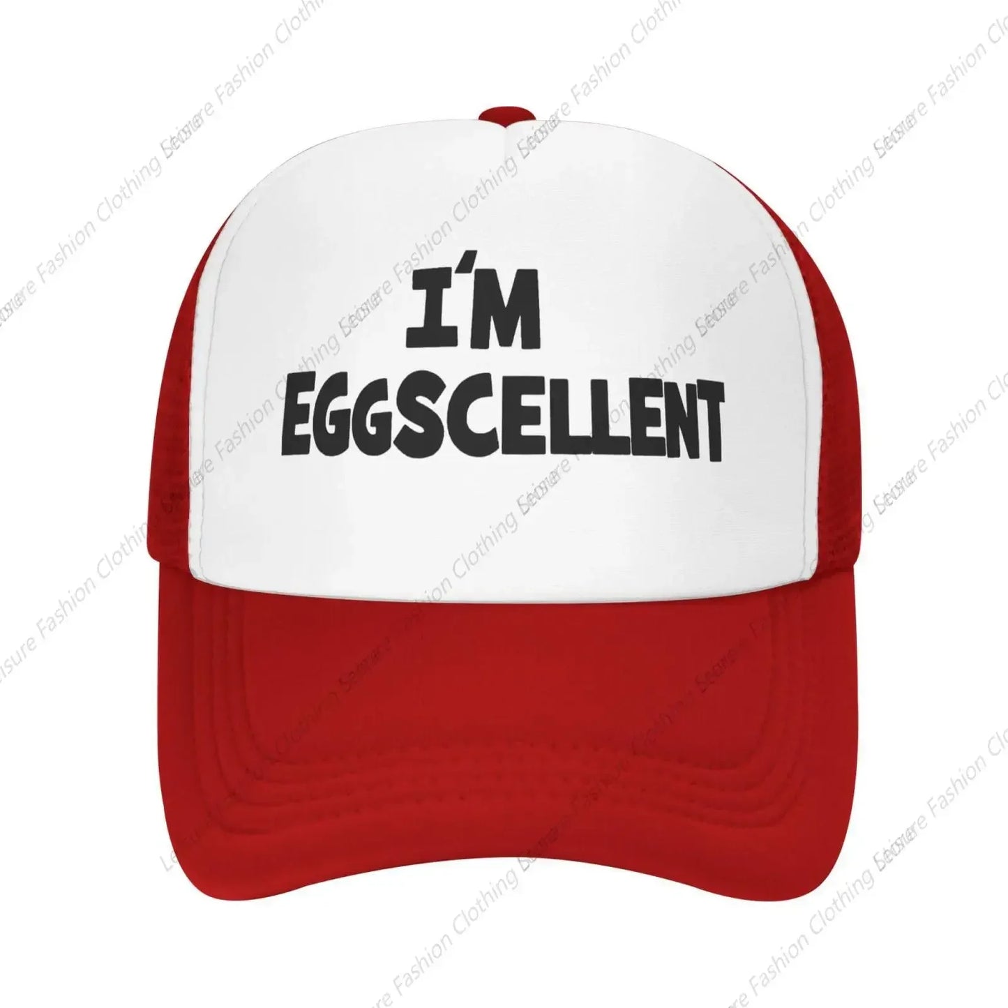 I'm Eggscellent Baseball Hats for Men Women Adjustable Dad Trucker Hat Outdoor Daily Leisure Caps