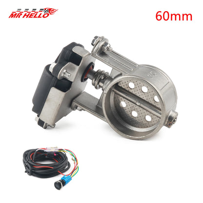Stainless Steel Electric Exhaust Control Valve Electric Valve Unit button Control 51/60/63/70/76MM Control Valv