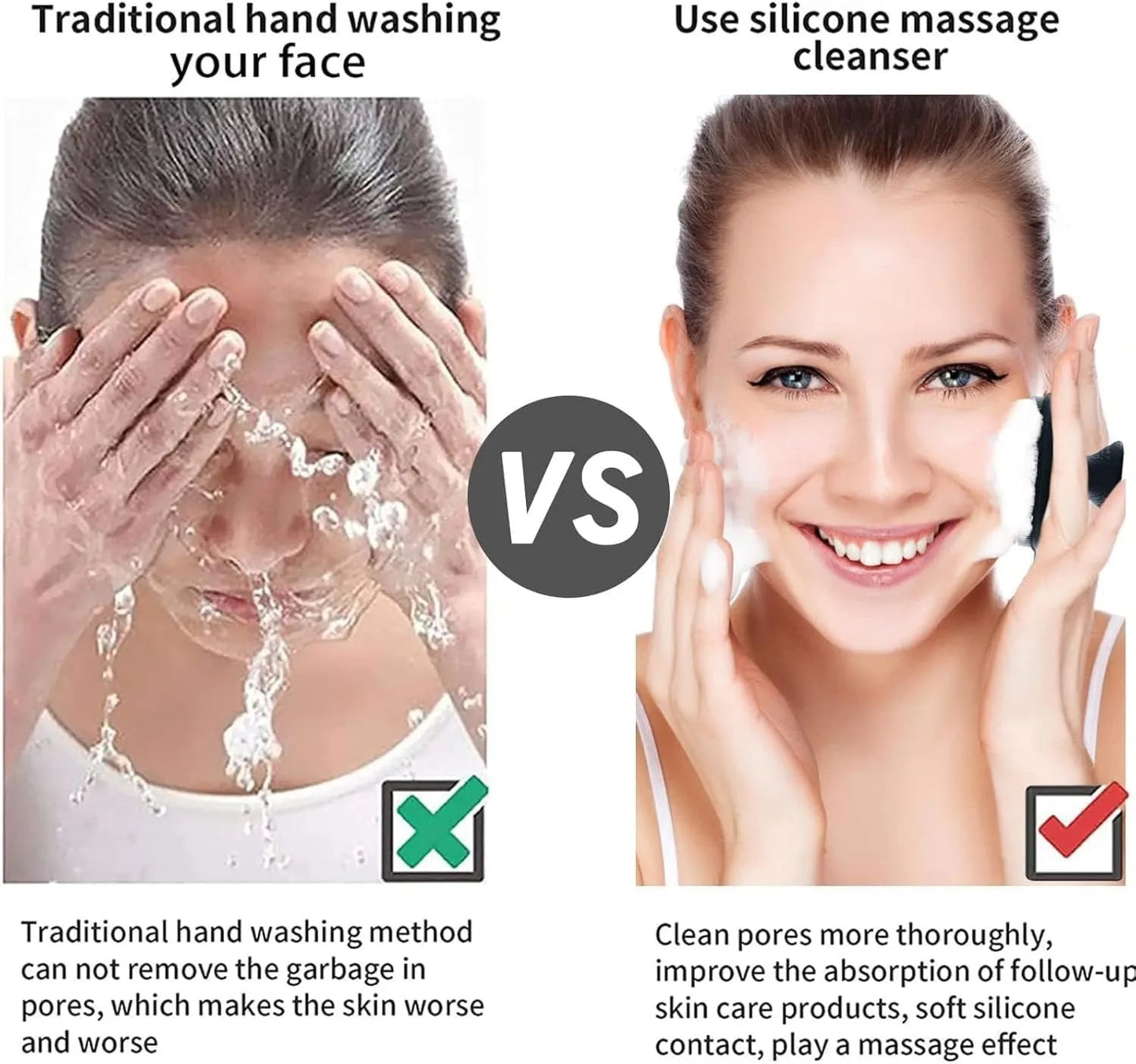 1ilicone Facial Cleaning Brush Scrubber Silicone Miniature Face Deep Clean Shave Massage Face Scrub Brush Face Cleaner For Men