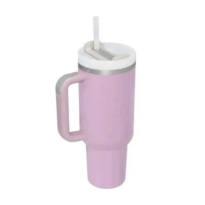 40oz H2.0, 304 Stainless Steel Vacuum Insulated Tumbler With Lid Straw For Water Cold Warm Thermal Coffee Car Cup