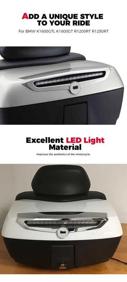 K1600 Brake Light Motorcycle Top Case LED Light for BMW K1600GTL K1600GT Exclusive R1250 RT R1200 RT Rear Trunk Lamp Touring Box