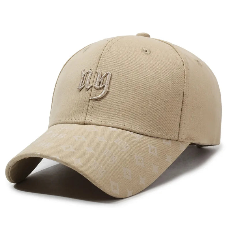 New Embroidered Letter Sports Baseball Hat Men Women Cotton Snapback Caps Outdoor Casual Sun Protection Dad Hats Tide