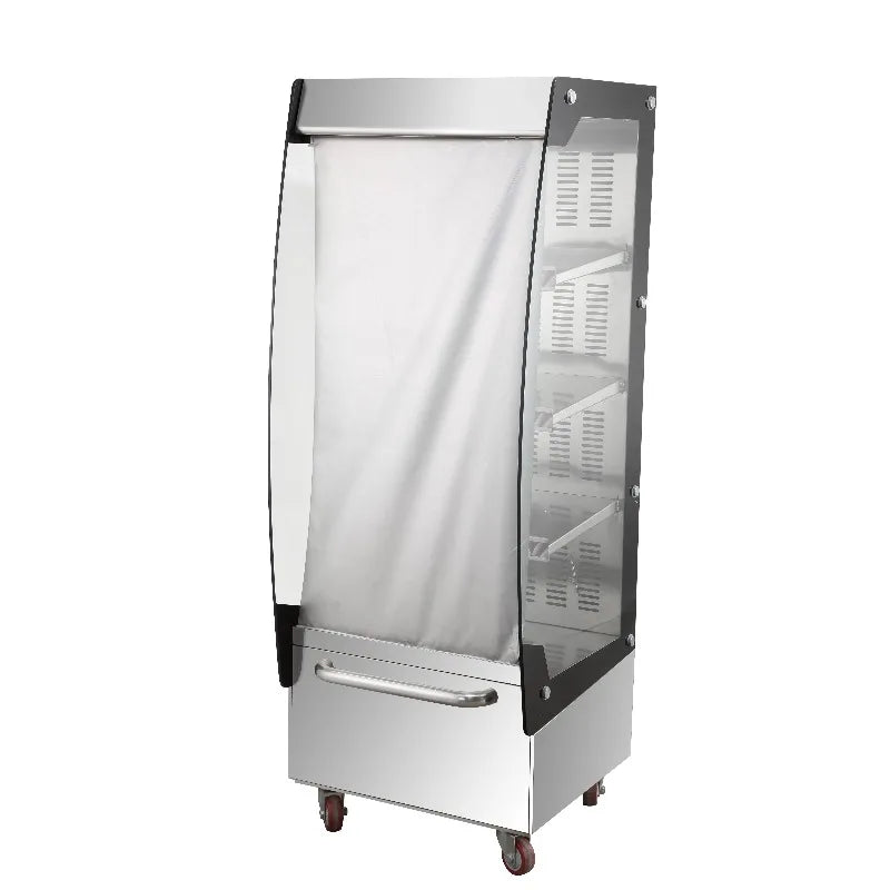 Commercial Food Warmer Countertop Pizza Food Warmer Display Electric Food Warming Cabinet Curved Glass Warming Cabinet Showcase