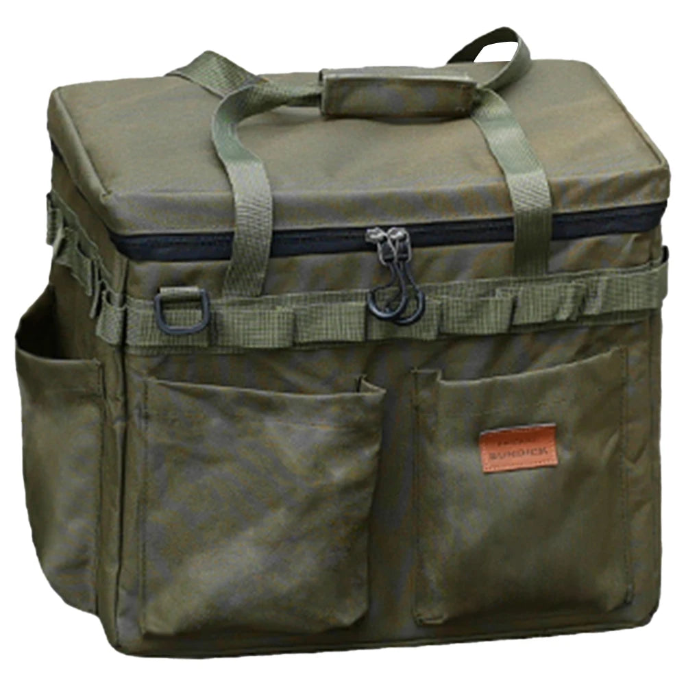 Camping Storage Bag Multifunctional Camping Cooking Utensil Organizer Large Capacity Waterproof Utility Camping Supplies