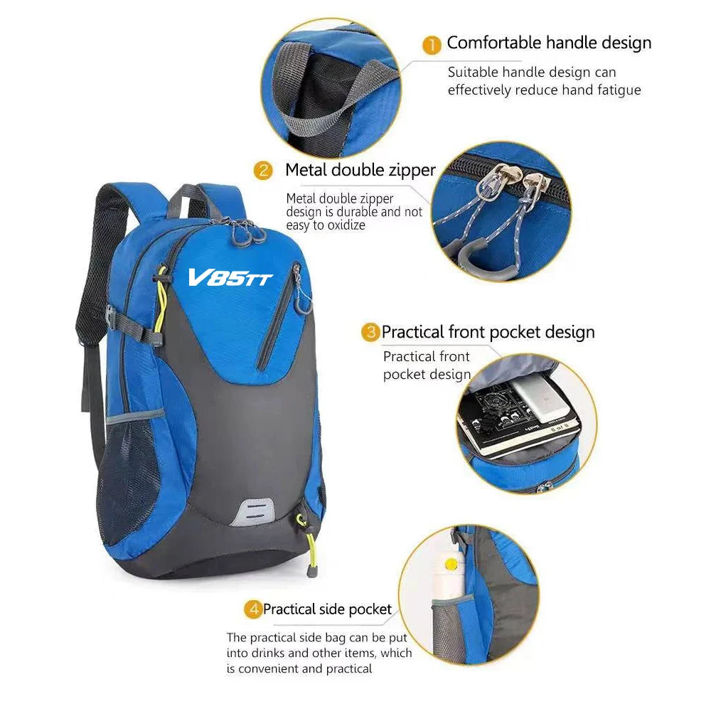 For MOTO GUZZI V85TT Men's and Women's Large Capacity Travel Backpack Motorcycle Accessories Outdoor Sports Mountaineering Bag