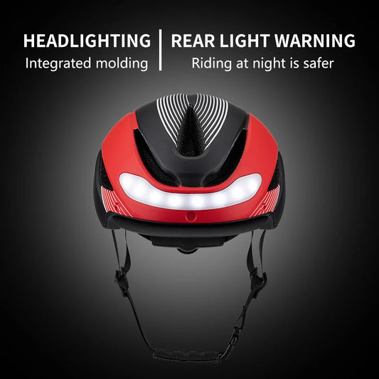 Horntour New Bicycle Helmet Ride Lights Racing Road Bike Helmet Men and Women Outdoor Sports Pro Cycling Bicicleta Safety Cap ﻿