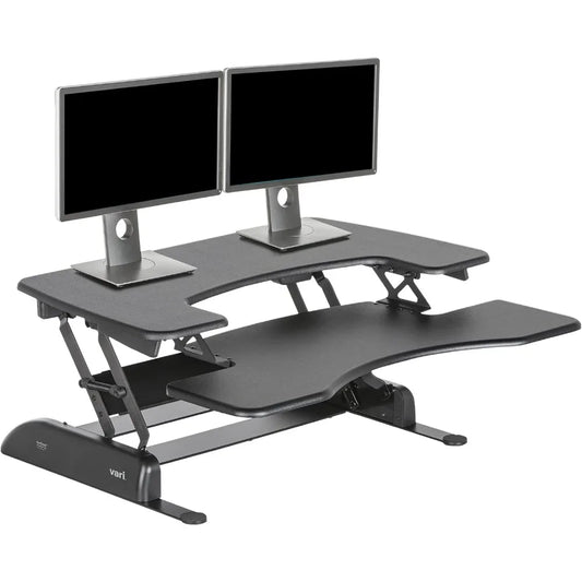 Desk Pro Plus 36 - Dual Monitor Standing Desk Converter - Adjustable Desk Riser with 11 Height Settings - Stand Up Ho.Customized
