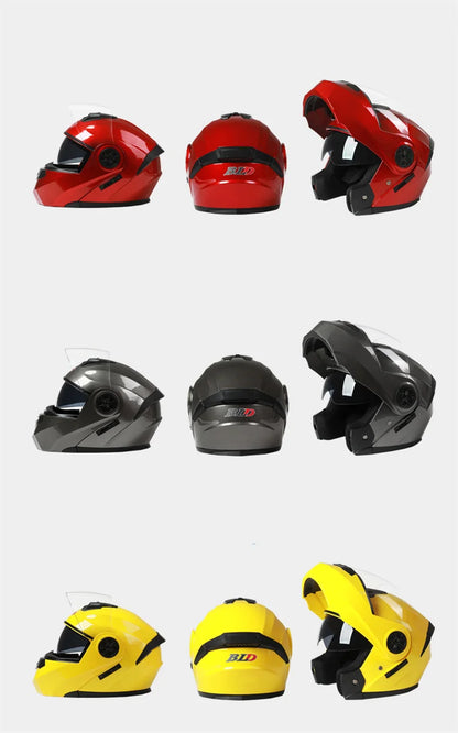 DOT Approved Personalised Flip Up Motorcycle Helmet For Men Women Safety Downhill Motocross Racing Modular Full Face Casco Moto