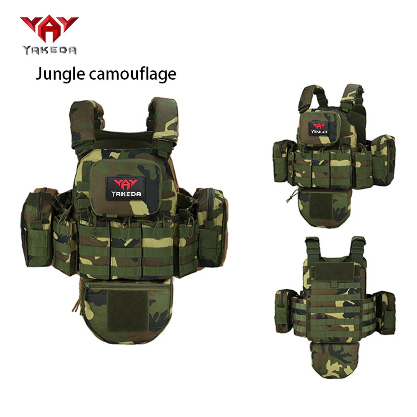 YAKEDA   The eight-piece hunting vest has multiple storage bags and is suitable for hunting training and other scenarios