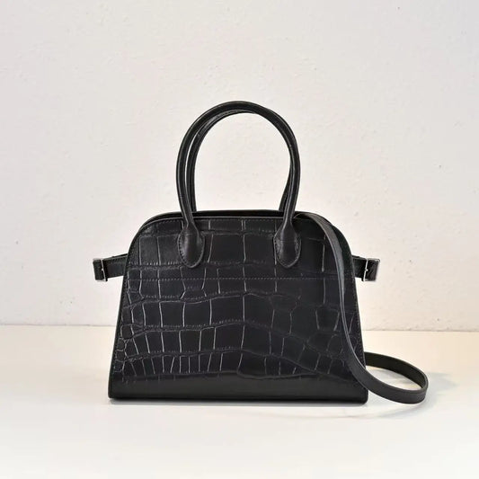 2025 new women's handbag crocodile pattern soft leather texture commuting out, daily versatile, noble and elegant